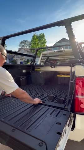 Tmat Midsize Truck Bed Organizer Slide Out Mat – Universal Fit for 5