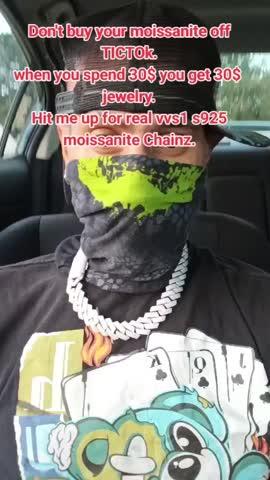 20mm Extended Clasp Prong Cuban Chain - Customer Photo From Aaron Kuba