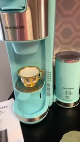 Sincreative KCM207 Single Serve Coffee Maker Cappuccino Machine w/ Milk  Frother, 1 Piece - Harris Teeter