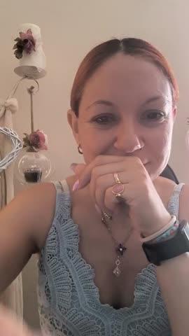 Rhodonite Crystal Fidget Ring - Customer Photo From Anastasia Kostelletou