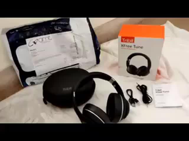 Tribit XFree Tune Bluetooth Headphones Over Ear - Wireless Headphones Noise Cancelling, Hi-Fi Stereo Sound with Rich Bass, Built-in Mic, Soft Earmuffs - Foldable Headset, 24 Hrs Playtime - Black - Customer Photo From Marium Faisal