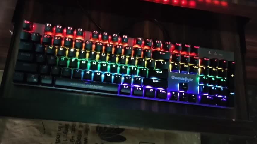 Cosmic Byte Vanth Mechanical Keyboard Upgraded with Swappable Switches - Blue Switch - Customer Photo From Mustafeed Jamadar