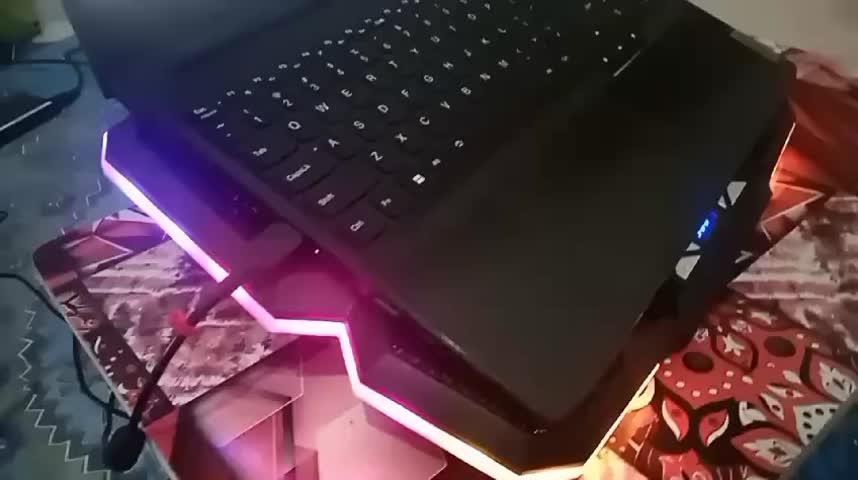 Cosmic Byte Cyclone RGB Laptop Cooling Pad - Customer Photo From Aman Kumar