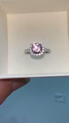 The Halo - Pink Sapphire - Customer Photo From Danielle Penman