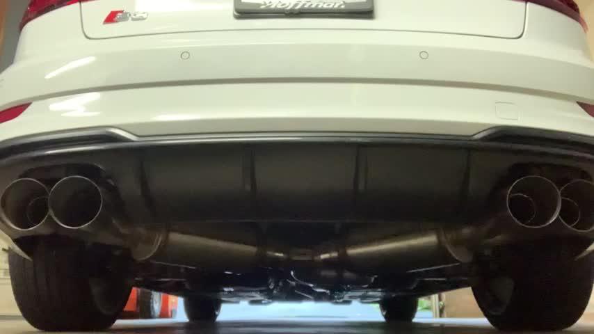 3" Cat Back, Quad Split Rear Exit, Valve Delete T304,  Audi S3  2015-2020 - Customer Photo From Chris M.