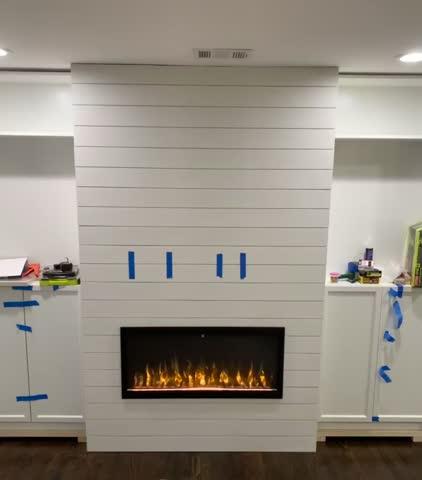 Sideline Elite 42 inch Recessed Smart Electric Fireplace 80042 - Customer Photo From Flora Le