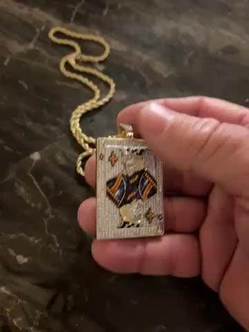Poker King Iced Necklace - Customer Photo From MONTE C.