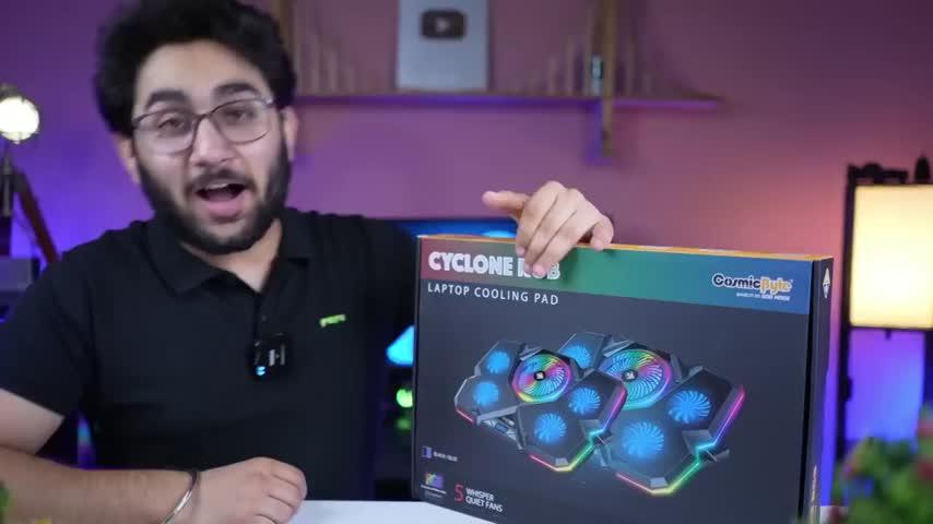 Cosmic Byte Cyclone RGB Laptop Cooling Pad - Customer Photo From Karan agarwal