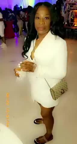 Quilla White Feather Crystal Sleeve Backless Blazer Dress - Customer Photo From Cauvette Williamson grierson