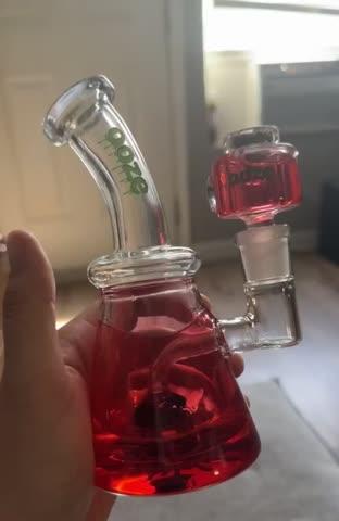 Ooze Glyco Glycerin Chilled Glass Bong - Customer Photo From Anonymous