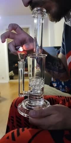 SOUL 12" Inline Turbine Bong - Customer Photo From Justin T.