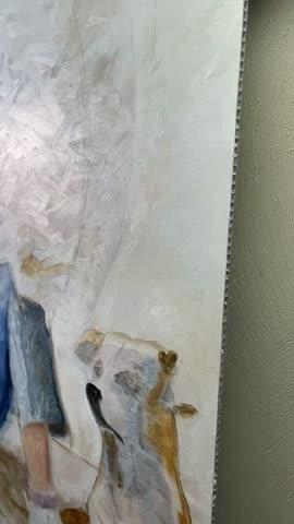 538 Honeycomb – AllinPanel Oil Primed Linen - 36x36" (91.4 × 91.4 cm) - Customer Photo From Whitney Brock