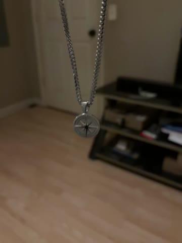925S & VVS Moissanite Compass Necklace - Customer Photo From Tray s.