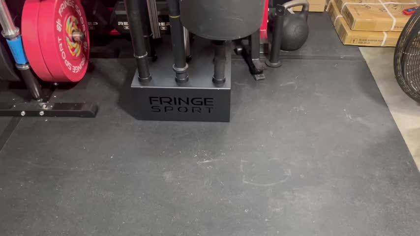 Vertical 9 Barbell Holder - Customer Photo From Eric Carpenter