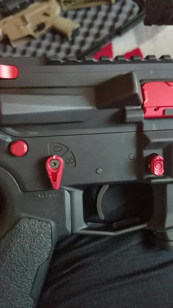 Strike Industries Flip Switch Low Profile Ambi Safety Selector - Red - Customer Photo From Nick H.