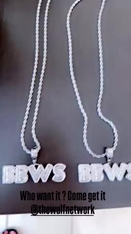 Small Baguette Custom Pendant - Customer Photo From Marnesha H.