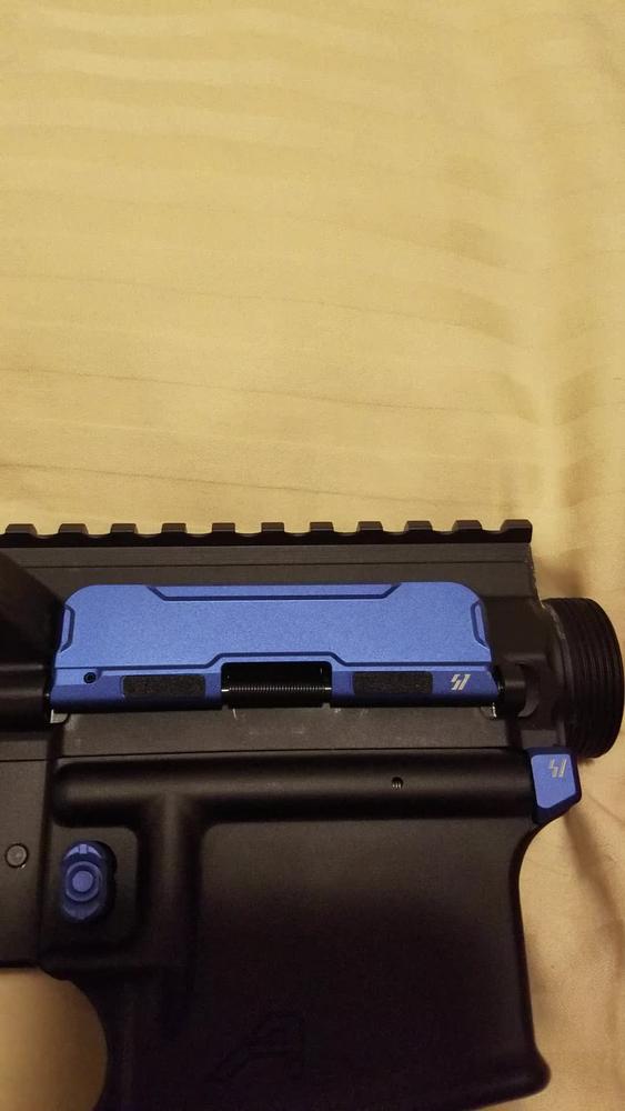 Strike Industries AR Billet Ultimate Dust Cover - Blue - Customer Photo From Nick H.