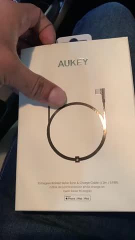 Aukey TK-2 iPhone 12 Bundle, Omnia Mini 20W USB C Charger, 10000mAh Power Bank with 18W PD and Impulse MFi Braided Nylon USB C to Lightning Cable - Black - Customer Photo From Saud Shahid