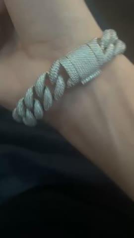 15mm 5-Row Iced Cuban Bracelet - Customer Photo From Franklin H.