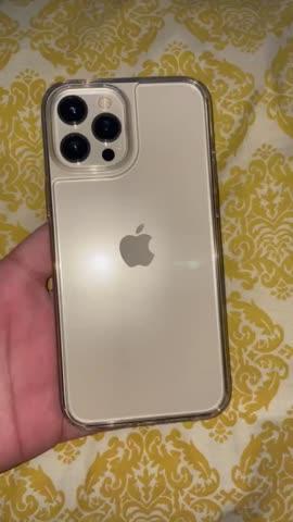 Apple iPhone 12 Pro Max Quartz Hybrid Tempered Glass Case by Spigen - ACS01621 - Crystal Clear - Customer Photo From Mohib Bhutto