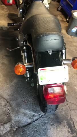 Laydown License Plate Mount - Black - Bolt-on Fitment for 1955 - 2018 Harley-Davidson - Customer Photo From Mike Krutel