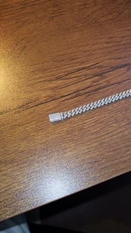 6MM Iced Cuban Link In White Gold - Customer Photo From Noah A.