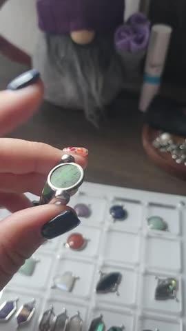 Zoisite Round Crystal Element - Customer Photo From Sacha M Soto Marrero