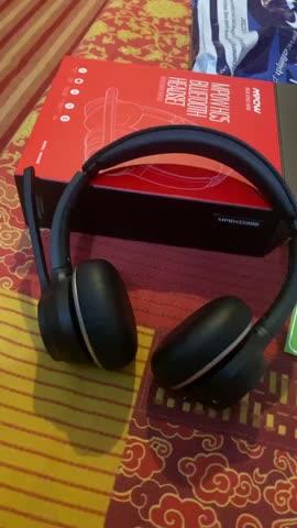 Mpow HC5 Bluetooth Headset V5.0, Wireless Headphones with Dual Microphone, CVC8.0 Noise Canceling, 22+Hrs Talk Time, Soft Ear Pad, Wireless Business Office Headset for Calling, Music (Wired Optional) - Black - Customer Photo From Hamza Gulzar