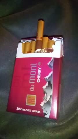 Du Mont Cherry Cigarillos (King Size) - Carton (200 Cigarettes) - Customer Photo From Brittany Halford