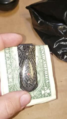 Zurich Raven Limited Edition Money Clip - M3 RAVEN - Customer Photo From Brian Loux II