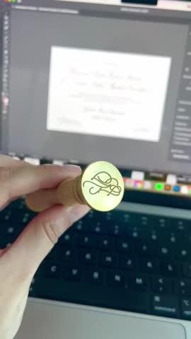 Design Your Own Wax Stamp - Customer Photo From Vanessa Castanos D01-073741