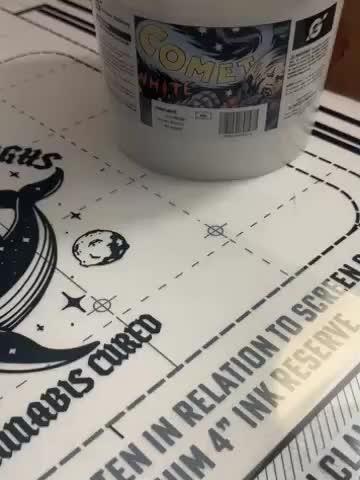 Green Galaxy Comet White HSA Water Based Ink - Customer Photo From Joseph Dyer