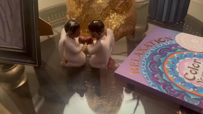 Praying Angels Salt and Pepper Shaker Set - Customer Photo From Q Piper