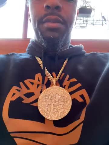 CUSTOM LETTER NECKLACE 3D BIG DISC - Customer Photo From Martaz W.