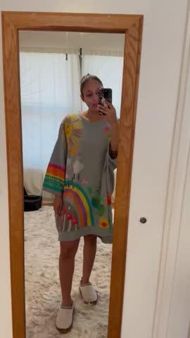 Billie Oversized Sweatshirt - Rainbow - Customer Photo From Brooke McDonald