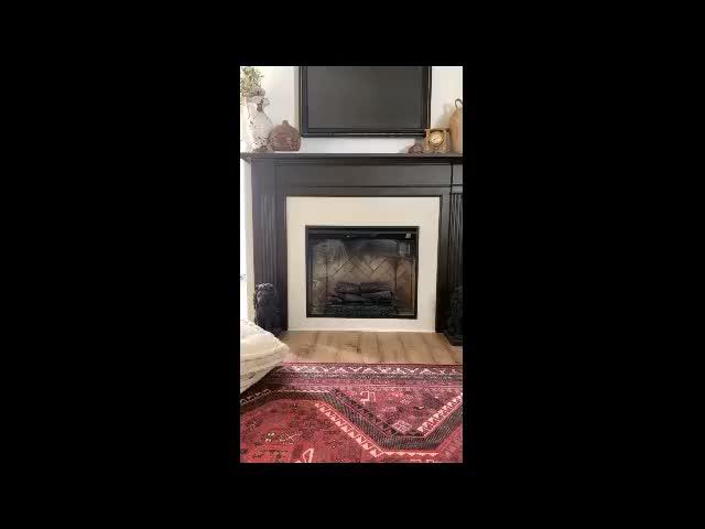 Touchstone Sideline 36-Inch Recessed Smart Electric Fireplace (#80014) - Customer Photo From Kara