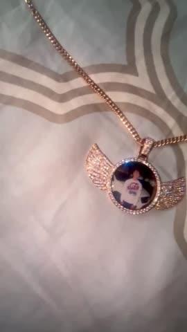 CUSTOM PICTURE PENDANT STYLE-4 - Customer Photo From Selicia R.