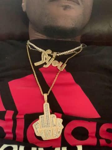 Fxxk You Solid Icy Necklace - Customer Photo From Darrell J.