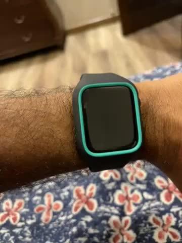 Apple Watch Band & Case for 44mm NanoPop by Caseology for Models 6/SE/5/4 - Prune Charcoal - ACS02082 - Customer Photo From Saad Alam 