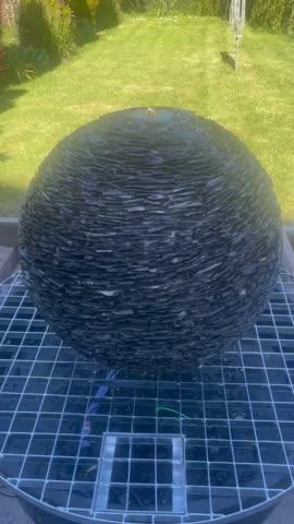 Slate Ball Water Feature with Complete Kit (Sizes 400mm up to 900mm) - Customer Photo From gillian harley
