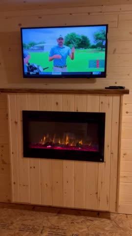 The Sideline 45 Inch Recessed Smart Electric Fireplace 80025 - Customer Photo From Jeff Waltz