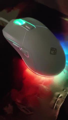 Cosmic Byte Firestorm RGB Wired Gaming Mouse with PTFE feet - White - Customer Photo From Joy Sarkar