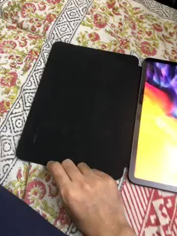 iPad 11 Pro 2020 Rebound Magnetic Smart Case Convenient Magnetic Attachment Supports Pencil Pairing & Charging - Black also iPad Pro 11 2018 - Customer Photo From Hasnain Raza
