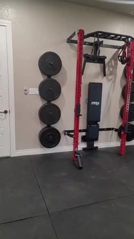 Profile® PRO Squat Rack with Multi-Grip Bar - Customer Photo From The Mayos