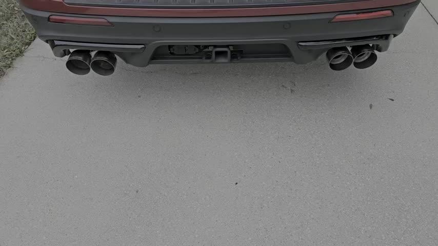 2.5" Axle-Back 2020-2023 Ford Explorer ST/Explorer Platinum, Lincoln Aviator, 3.0L EcoBoost, Dual Rear Aluminized Steel w/ Quad Tips - Customer Photo From Salvatore Tollis