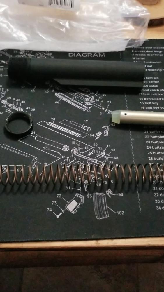 Aero Precision AR-15/M4 Carbine Buffer Kit, No Stock, H2 Buffer - Customer Photo From Richard B.