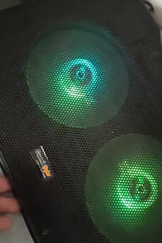 Cosmic Byte Wind RGB Laptop Cooling Pad, Dual 120mm RGB Fans,Supports up to 15.6" Laptops - Customer Photo From Paritosh Saha
