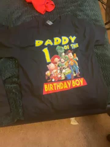 Personalized Toy Story Birthday Shirt Youth Toddler and Adult Sizes Available - Black, Adult Unisex: Small - Customer Photo From Lakeisha Rembert