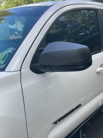 Tacoma Lifestyle Carbon Fiber Side Mirror Covers (2016-2022) - Customer Photo From Will H.