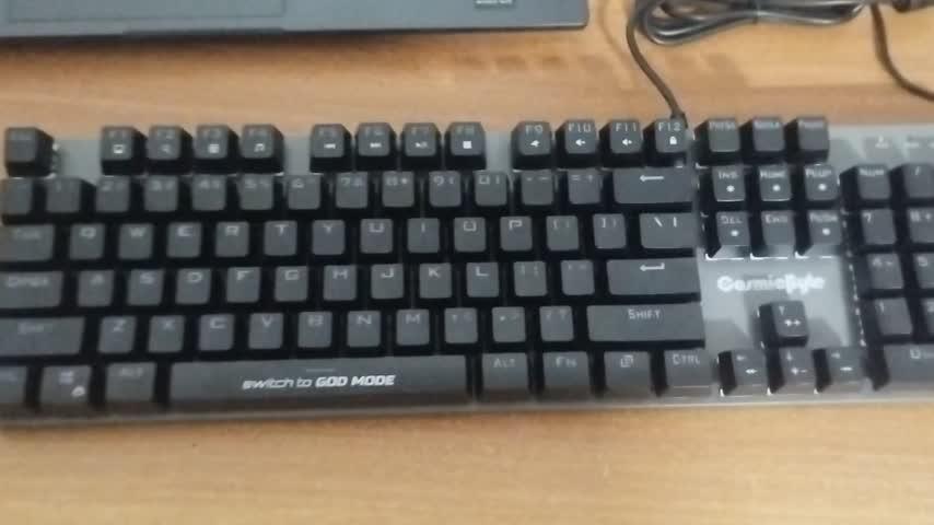 Cosmic Byte Vanth Mechanical Keyboard Upgraded with Swappable Switches - Blue Switch - Customer Photo From Dhruv Patel